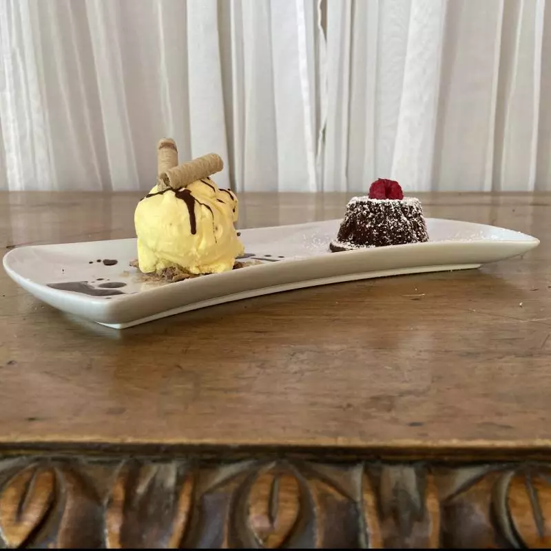 Volcán de chocolate