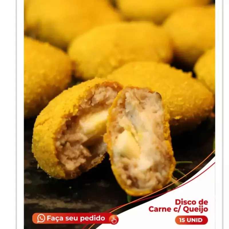 DISQUINHO DE CARNE C/ QUEIJO 15 UND