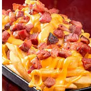 Batata Frita com Cheddar e Bacon