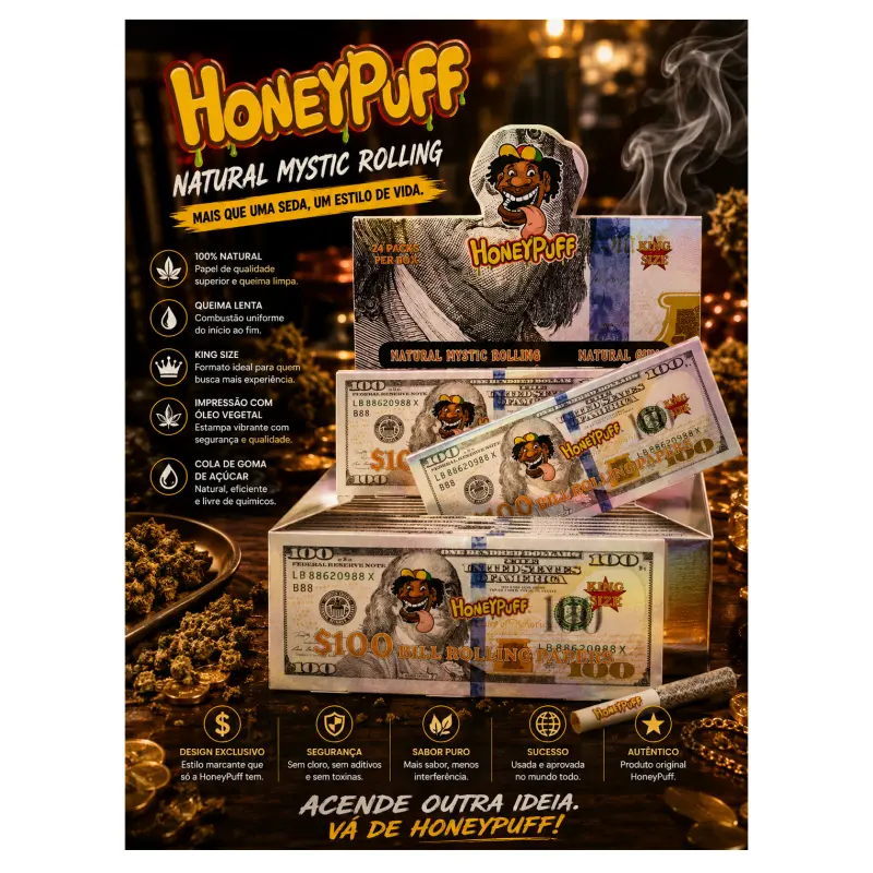 Seda Honey PUFF nota de 100dolar