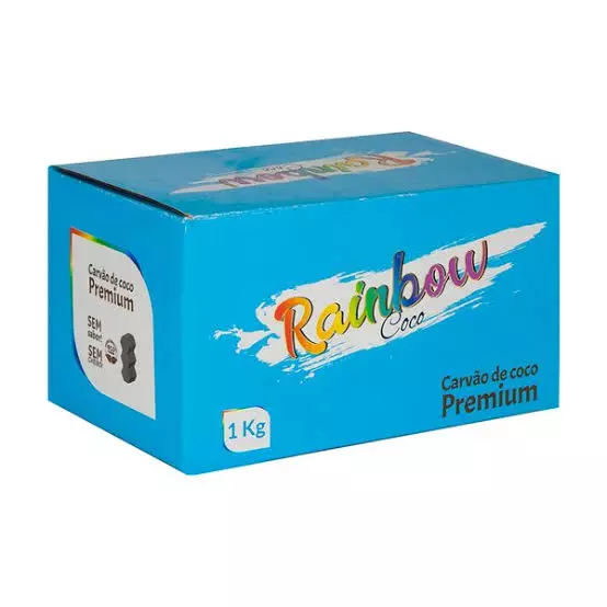 Cx Carvão Rainbow 1kg