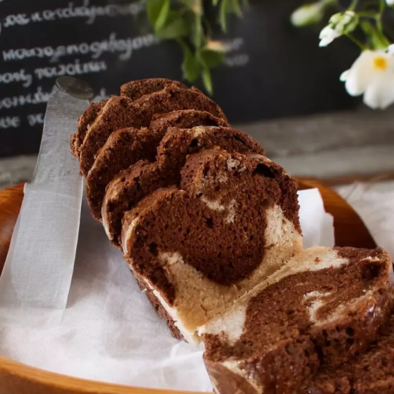 Keke vegano mármol💚🍰