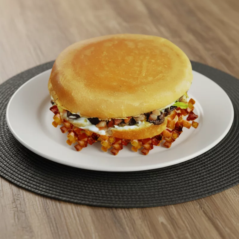 Pox A moda com bacon(pequeno)