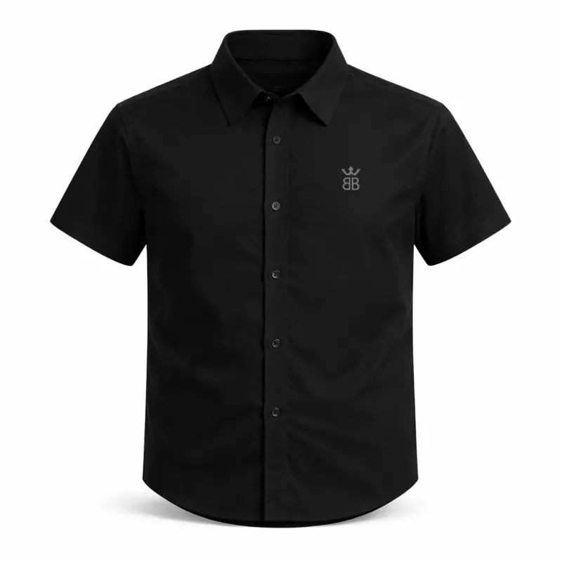 Camisa Chalis Crown Minimal Black