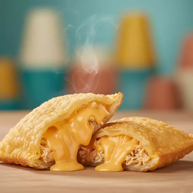 Pastel de frango com cheddar