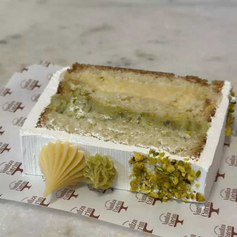Fatia torta de pistache