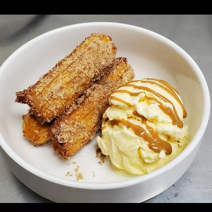 Churros con Helado