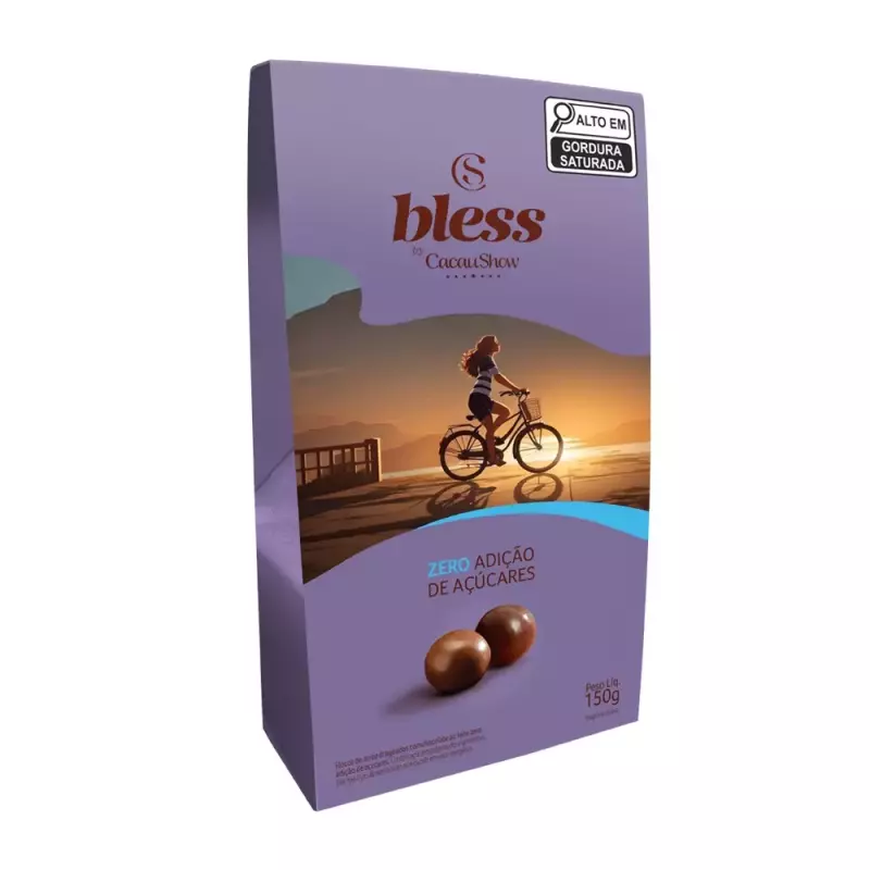 DrageadoBlessZeroAçúcar aoLeite150g