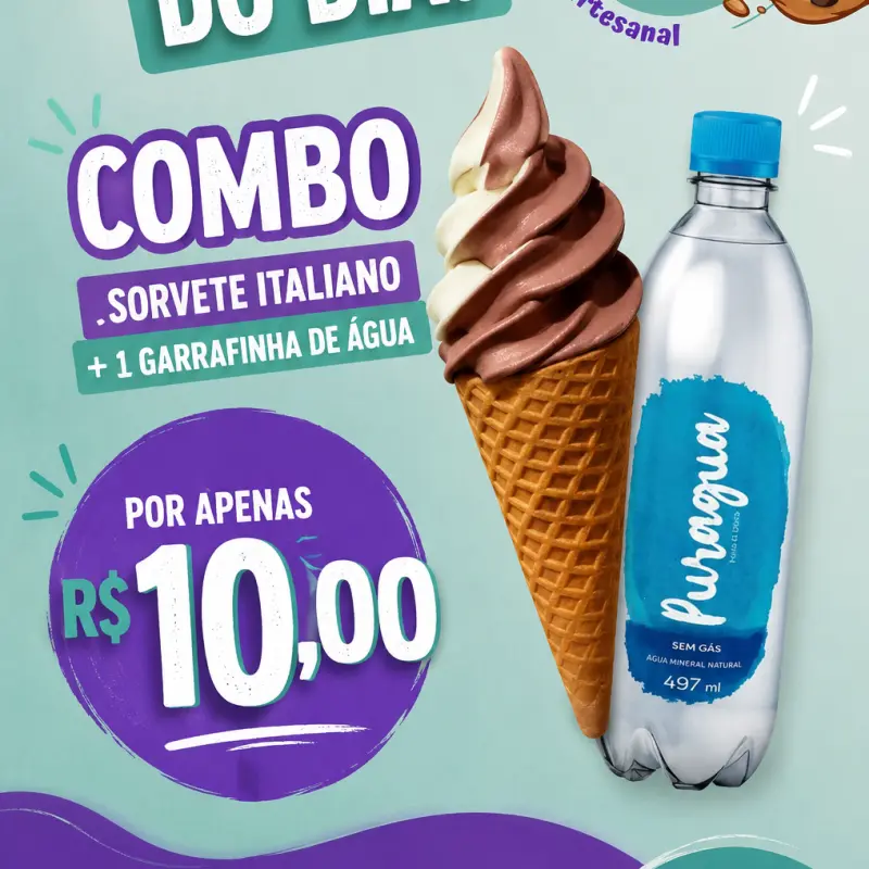 COMBO casquinha + água