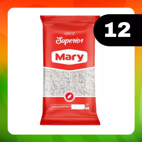 Medio Bulto Mary Arroz Superior 900g