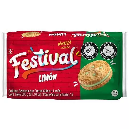 GALLETAS FESTIVAL LIMON X 12 PAQ