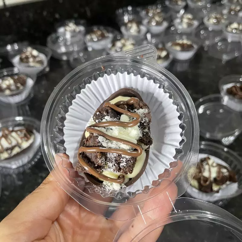 Escondidinho de brownie