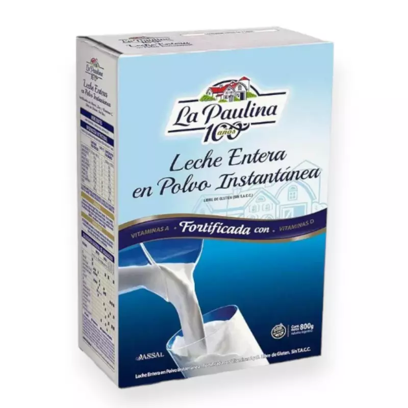 Leche en polvo la paulina 800gr