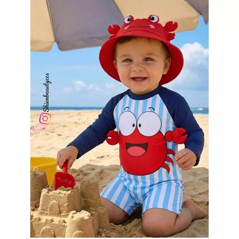 Enterizo de Cangrejo Sin sombreo