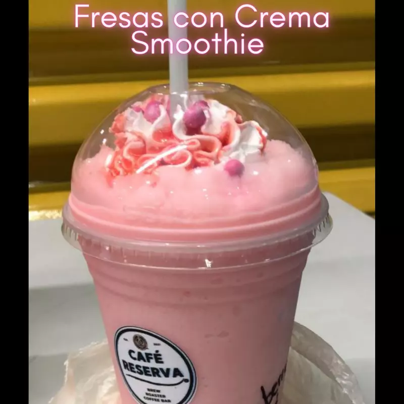 Fresas con Crema Smoothie