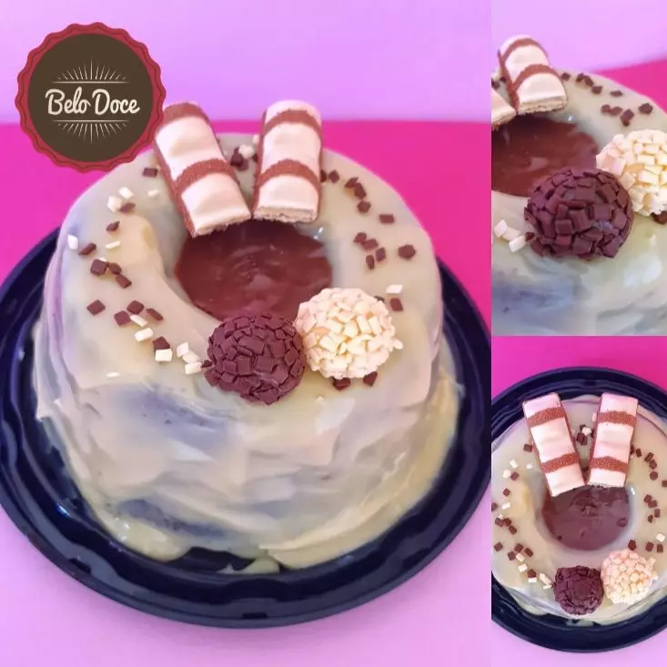 Mini vulcao Kinder Branco