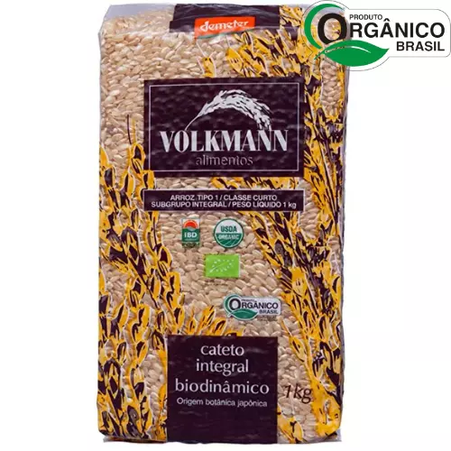 Arroz Cateto Integral Orgânico 1kg