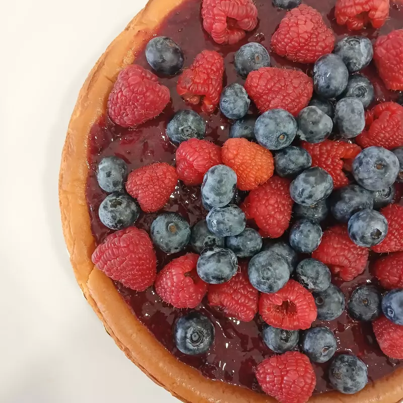 Cheescake com frutos vermelho