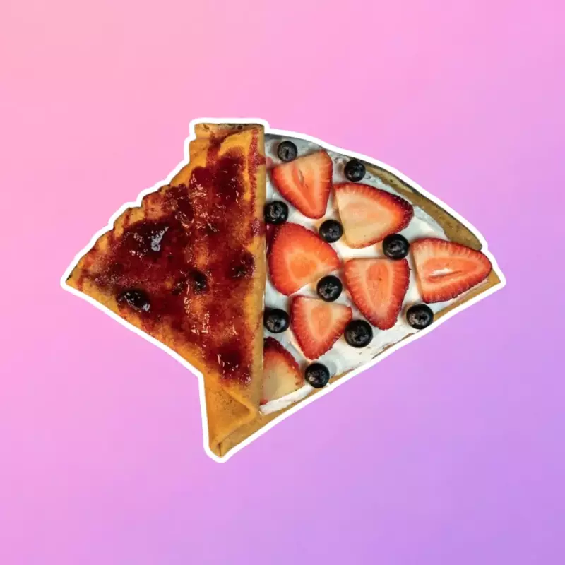 Crepa Frutos rojos con Philadelphia