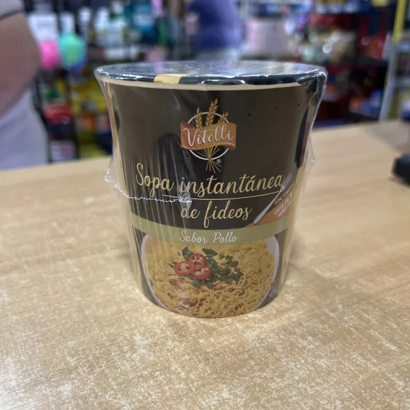 Sopa instantánea pollo