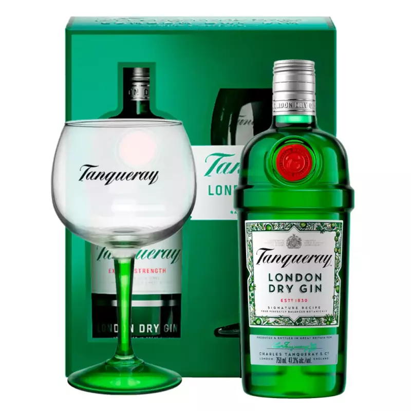 Kit Tanqueray 750ml + Taça Oficial