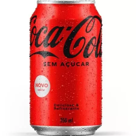 Coca cola lata sem açúcar