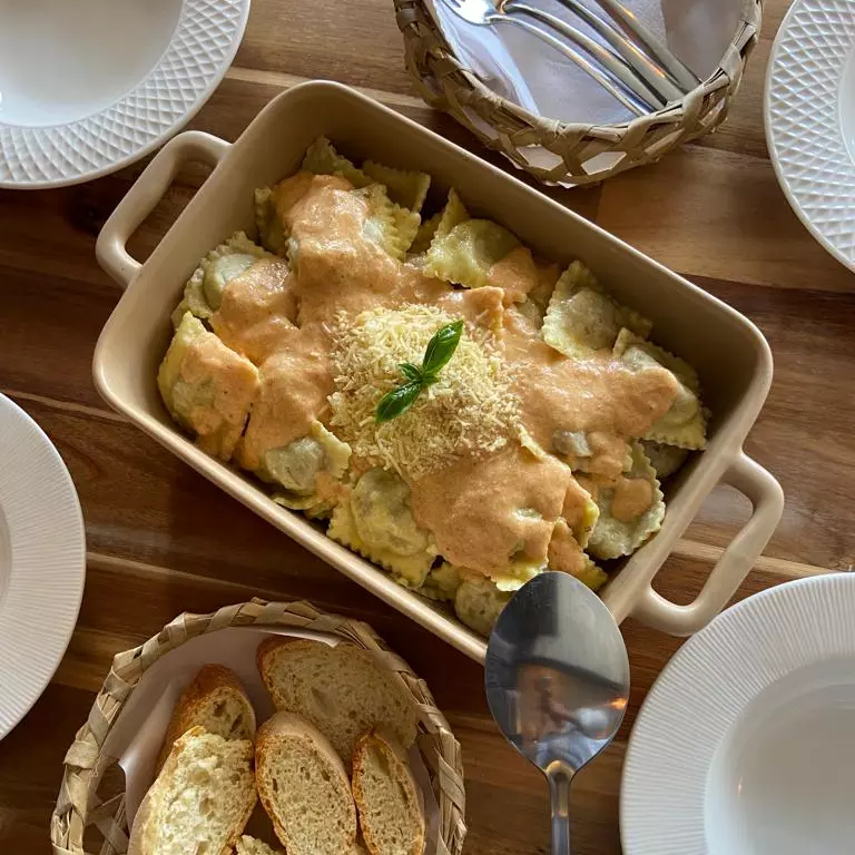 Pastas o ravioli para 4 personas