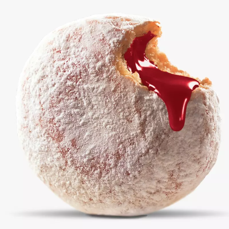 DONUTS DE FRUTAS VERMELHAS