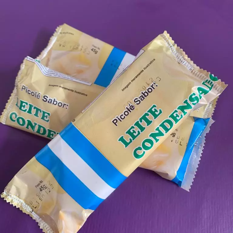 Picole leite condensado