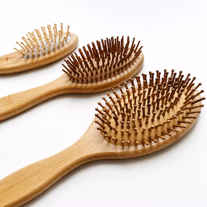 Cepillo para cabello de bambú