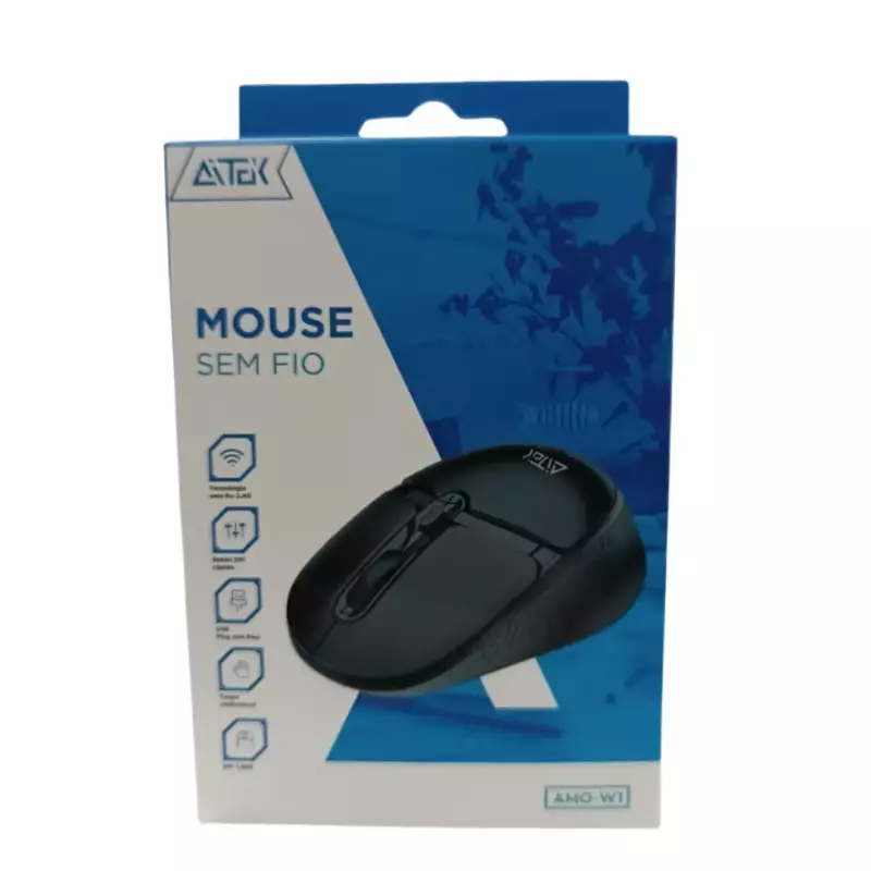 MOUSE AITEK S/FIO ERGONÔMICO AMO-W1