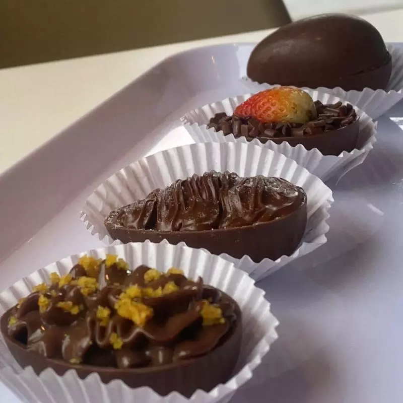 Mini ovinho bolo de cenoura