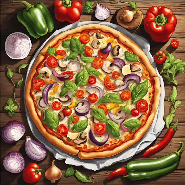 Deliciosa Pizza Vegetariana