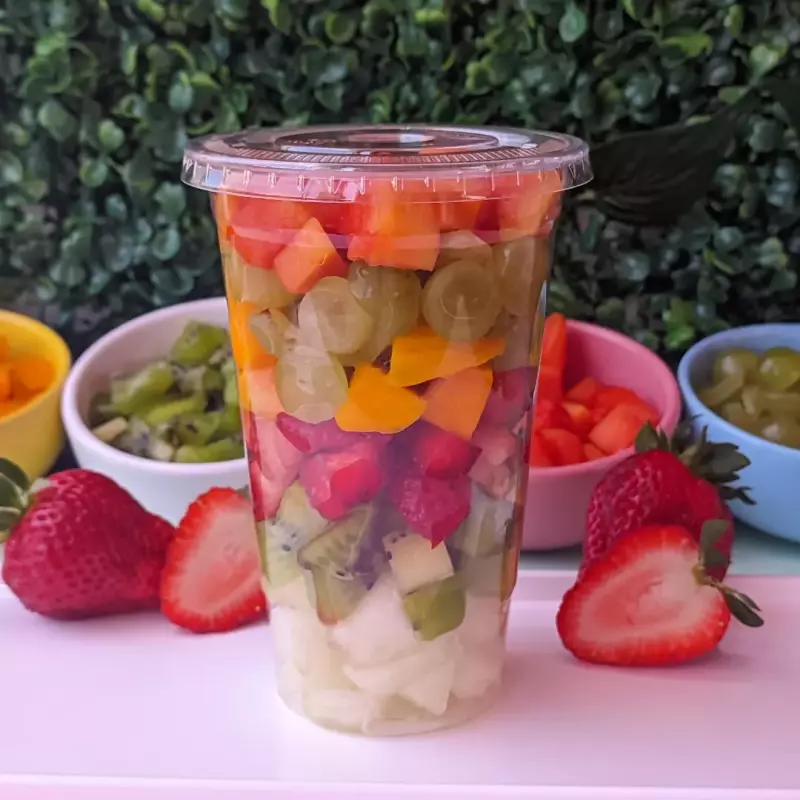 Salada de frutas c/ leite condensado