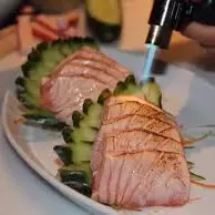 Sashimi de Salmão Massaricado