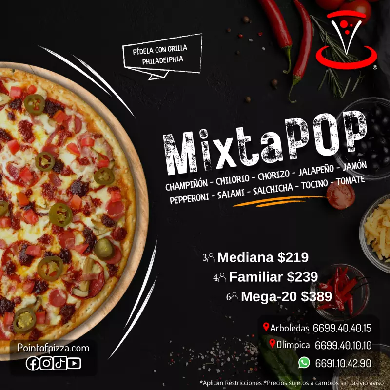 PREMIUM MEGA20 $409 (20 Rebanadas)