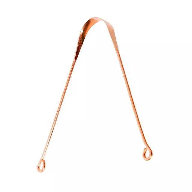 Limpiador de lenguas de cobre