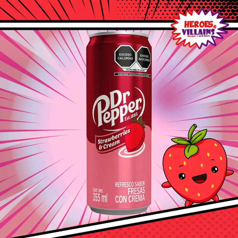 Dr Pepper Fresas con Crema Lata