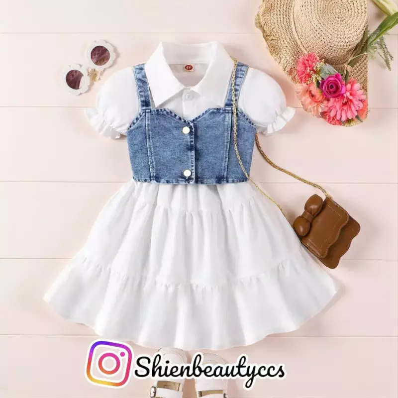 Vestido Con Chalecho Jeans