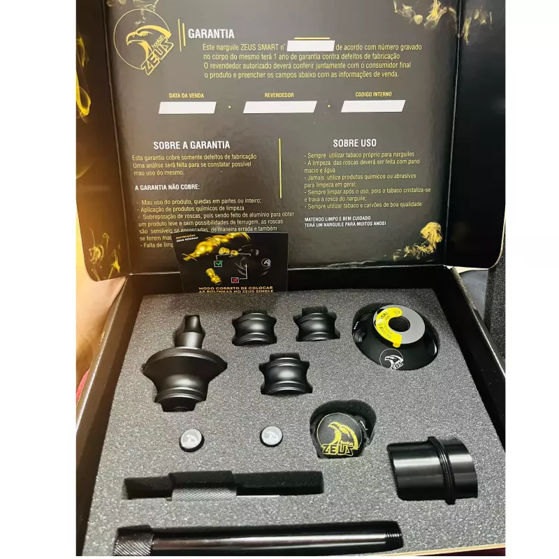 NARGUILE ZEUS SMART PRETO