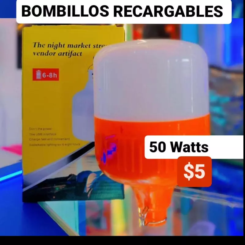 Bombillo Recargable 50W.