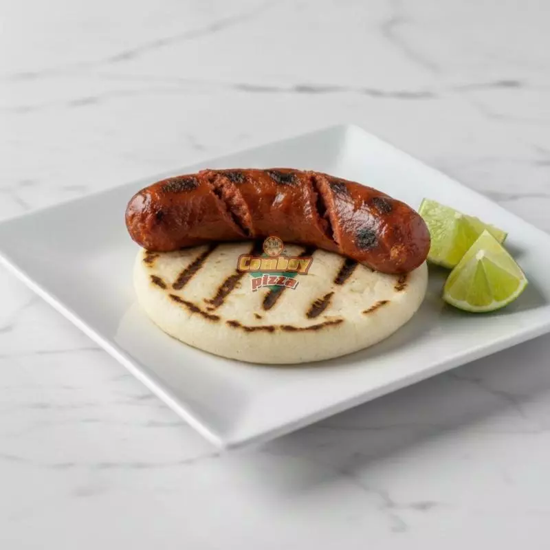 Chorizo con Arepa