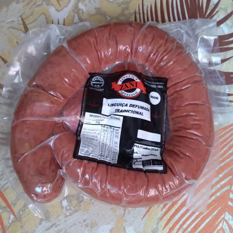 Linguiça Defumada 800gr