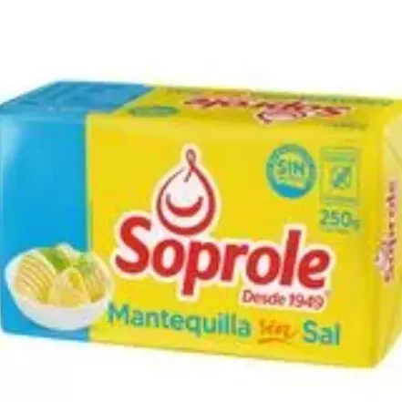 Mantequilla sin sal soprole 250 gr