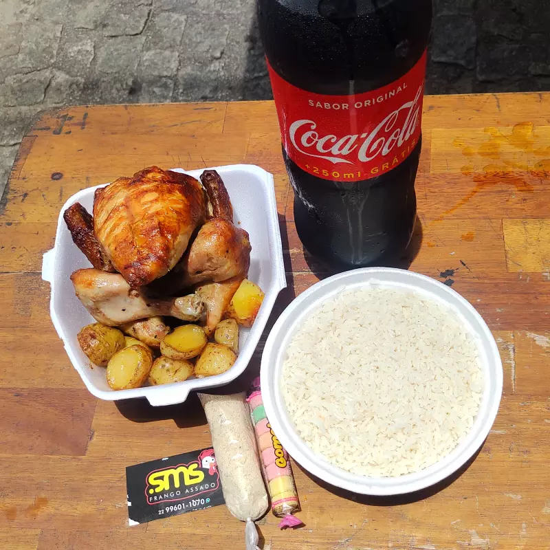 Frangao+batata+coca 2l+arroz G