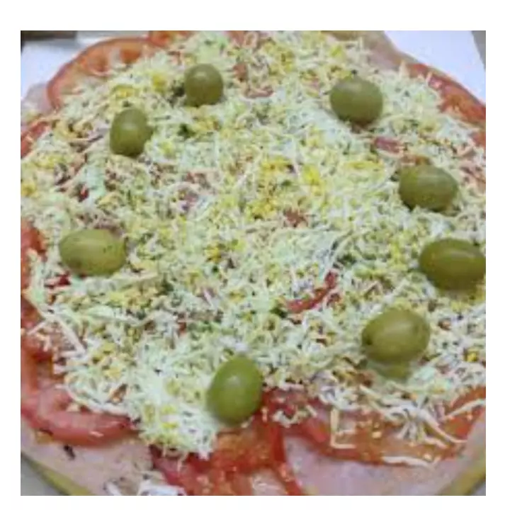 Pizza napolitana-jamón-Huevo