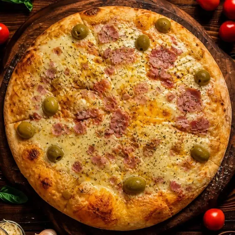 PIZZA MUZZA CON PANCETA