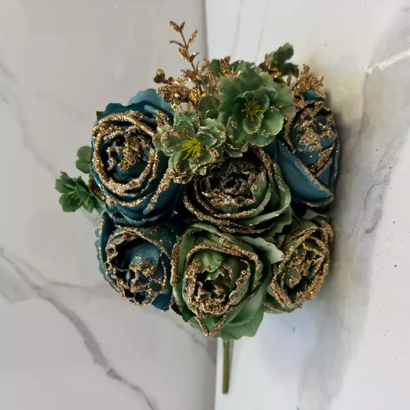 ROSAS AZUL BRILLANTES  0166A-1