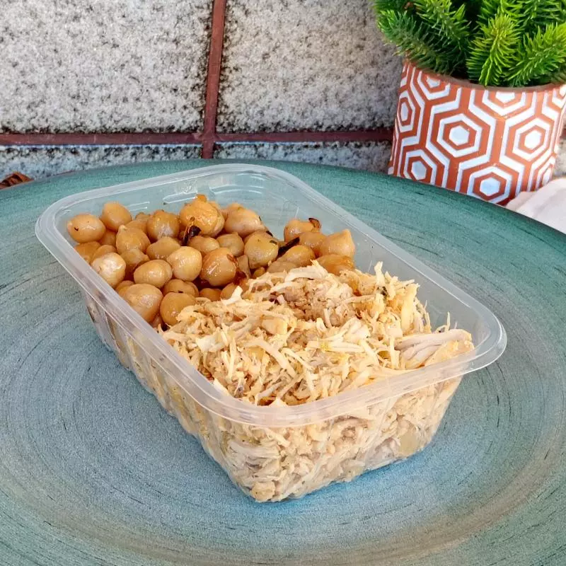 Mounjaro frango desfiado/grão de bic