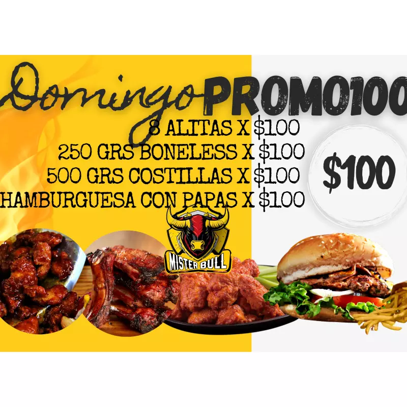 HAMBURGUESA CON PAPAS